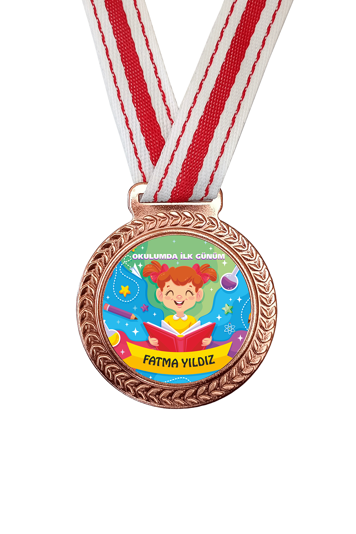 Okula Hoş Geldin Madalyası 1 (İsimli)