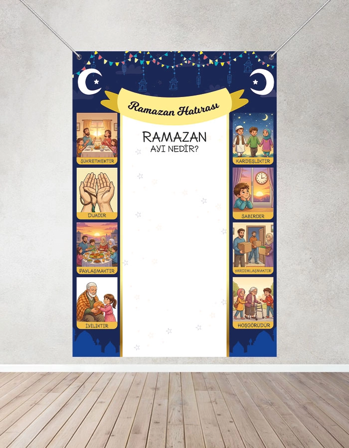 Ramazan Hatırası Hatıra Fotoğraf Brandası 100x150