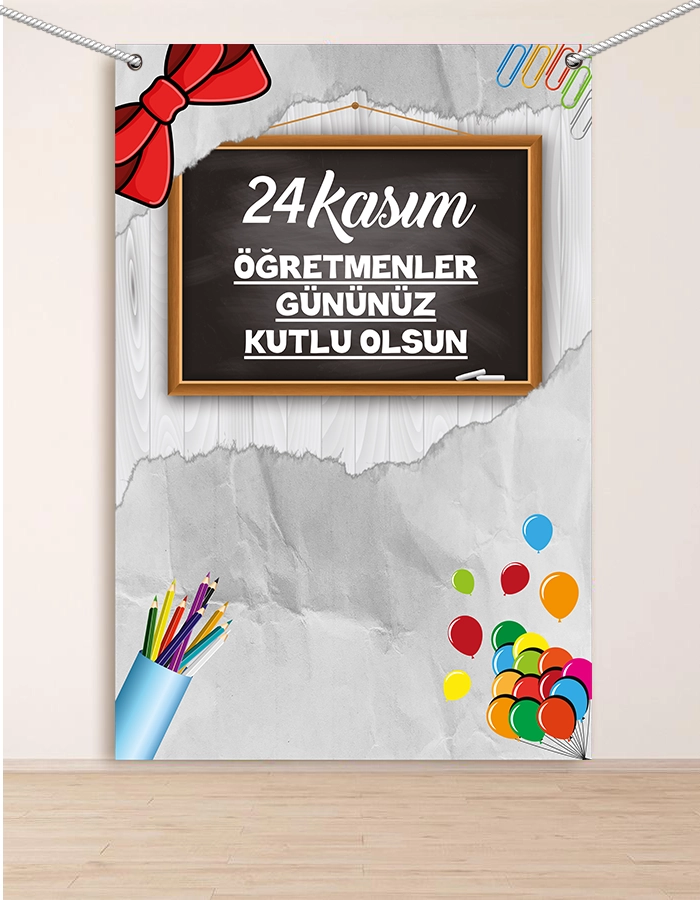 Öğretmenler Günü Hatırası Fotoğraf Branda 100x150