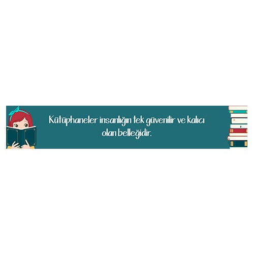 Kütüphane Kiriş Yazısı
