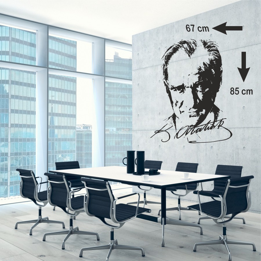 Atatürk Portresi Duvar Sticker