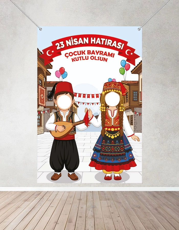 23 Nisan Hatırası Branda Afişi 100x150