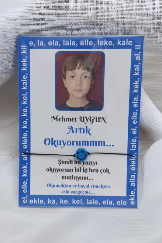 Artık Okuyorum Fotoğraflı İsimli Şans Bilekliği