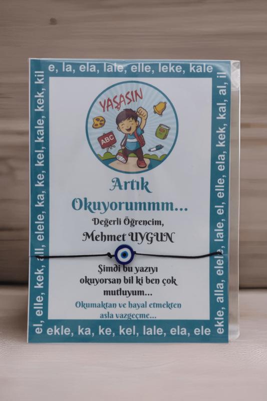 Artık Okuyorum İsimli Şans Bilekliği