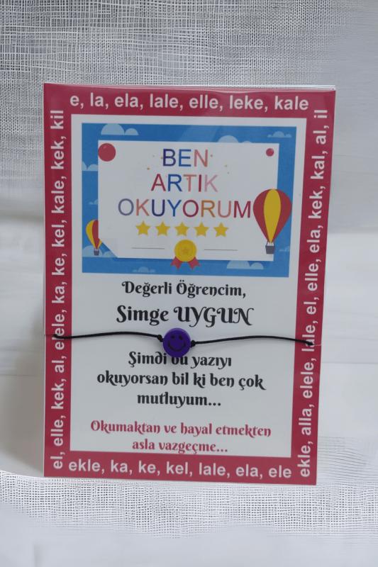 Artık Okuyorum İsimli Şans Bilekliği