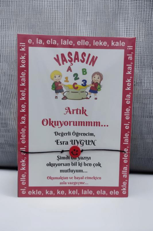 Artık Okuyorum İsimli Şans Bilekliği