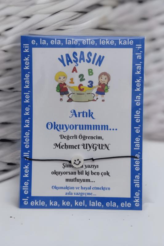 Artık Okuyorum İsimli Şans Bilekliği
