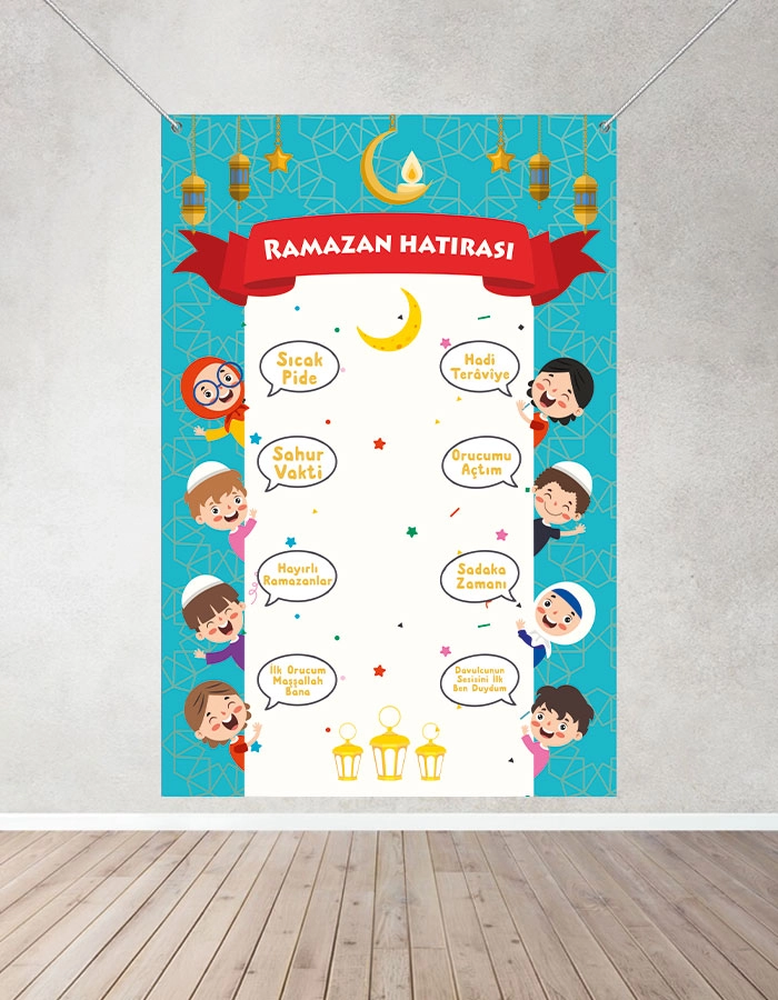 Ramazan Hatırası Hatıra Fotoğraf Brandası 100x150