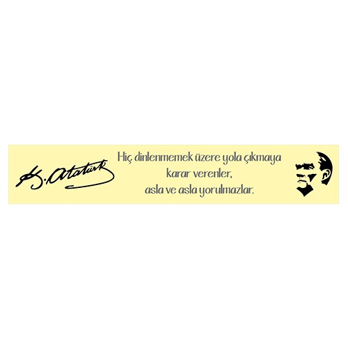 Atatürk Kiriş Yazısı