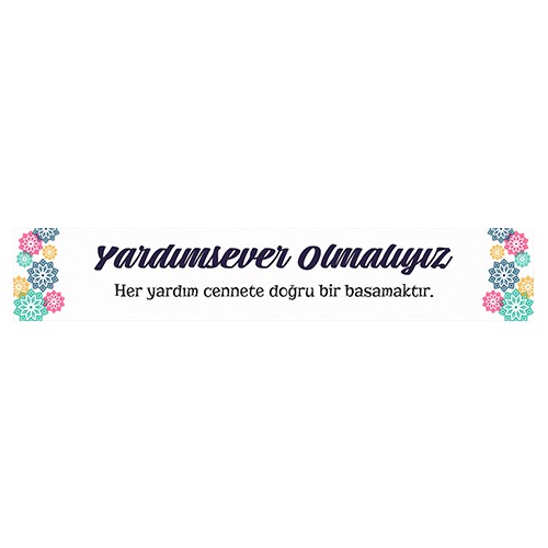 Değerler Eğitimi Kiriş Yazısı