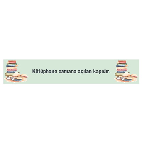 Kütüphane Kiriş Yazısı