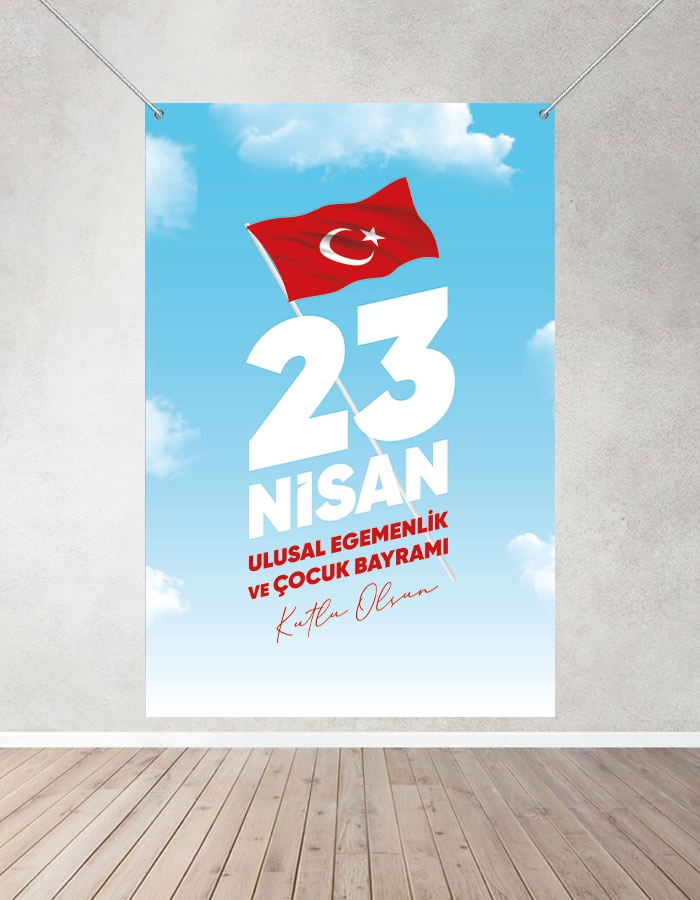 23 Nisan Hatırası Branda Afişi 160x200