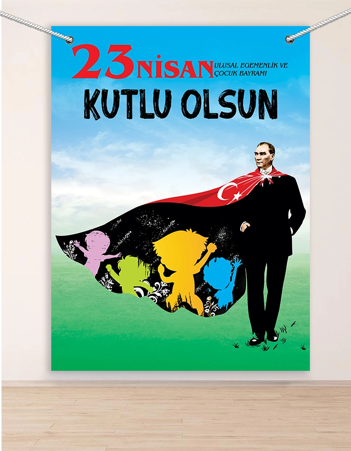 23 Nisan Hatırası Branda Afişi 160x200