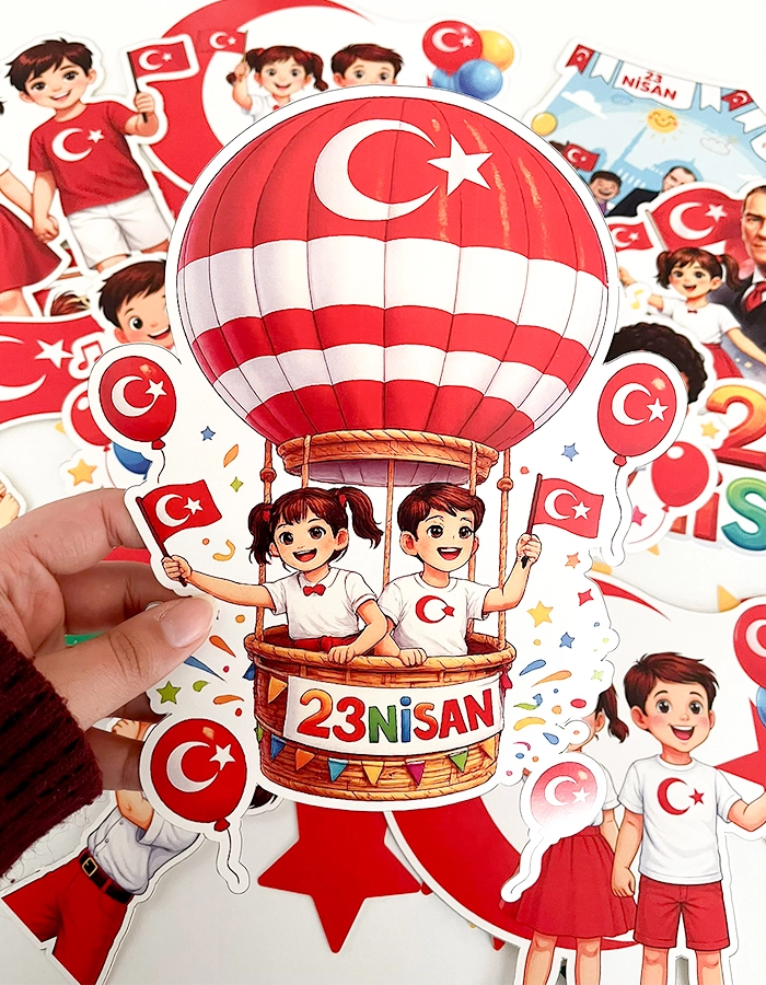 23 Nisan Karton Pano Seti – Sınıf ve Etkinlik Dekoru