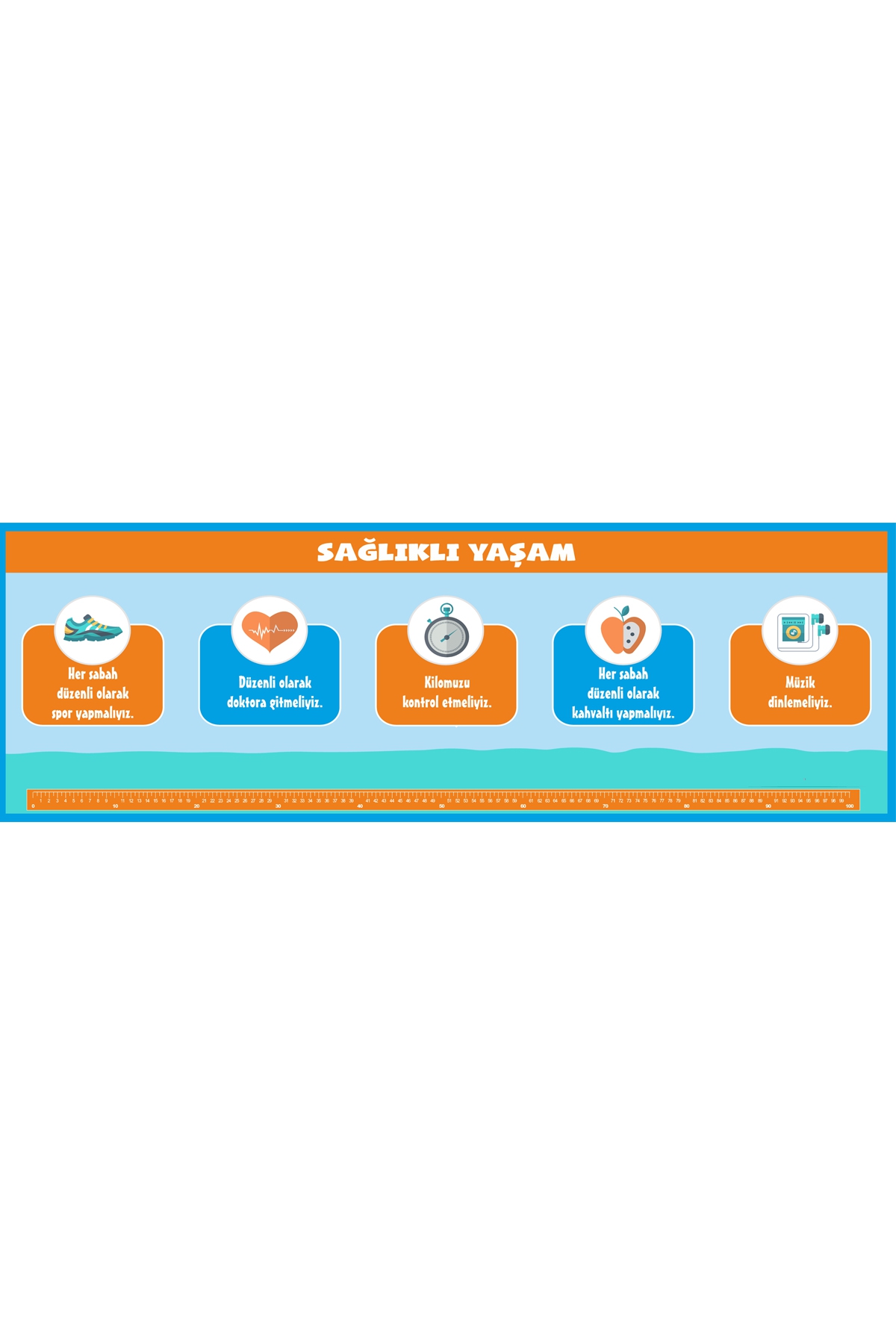 Gizil Öğrenme Okul Sırası Folyo Kaplama Sticker - Sağlıklı Yaşam