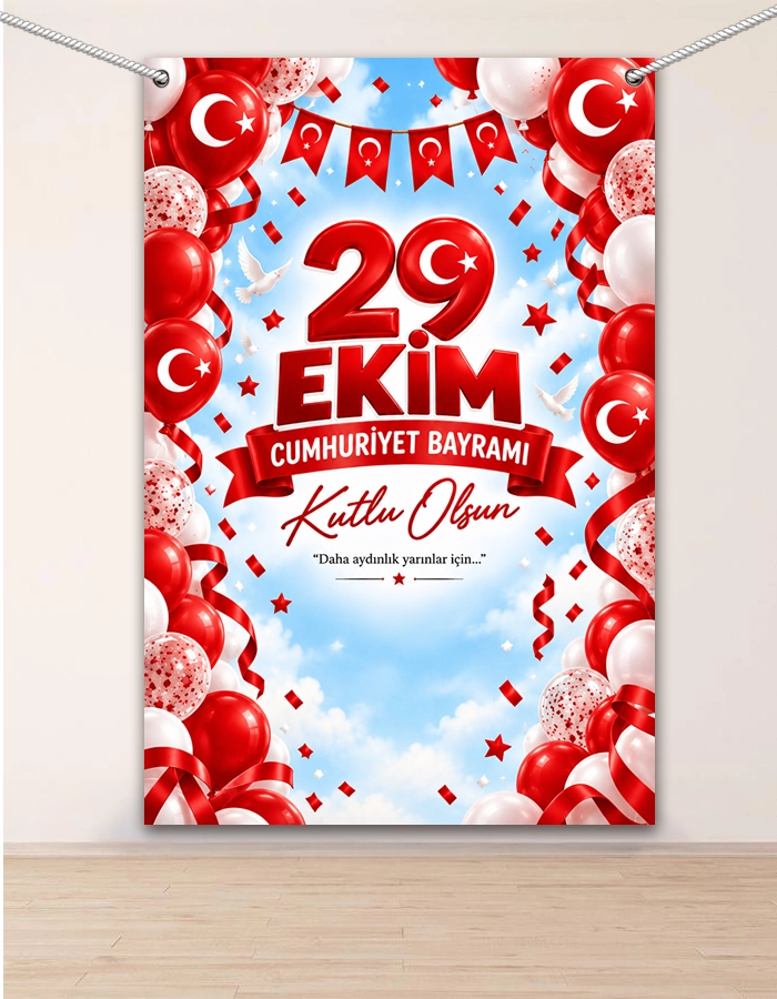 29 Ekim Cumhuriyet Bayramı Hatıra Fotoğraf Panosu 100x150
