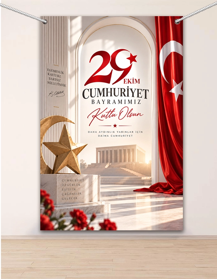 29 Ekim Cumhuriyet Bayramı Hatıra Fotoğraf Panosu 100x150
