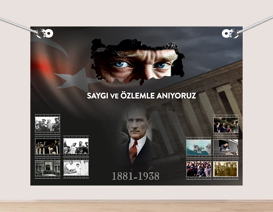 10 Kasım Atatürk’ü Anma Programı Brandası 200x150
