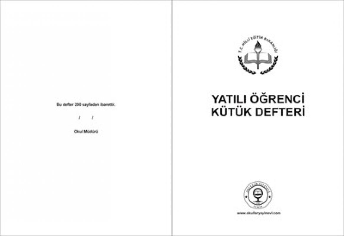Yatılı Öğrenci Kütük Defteri