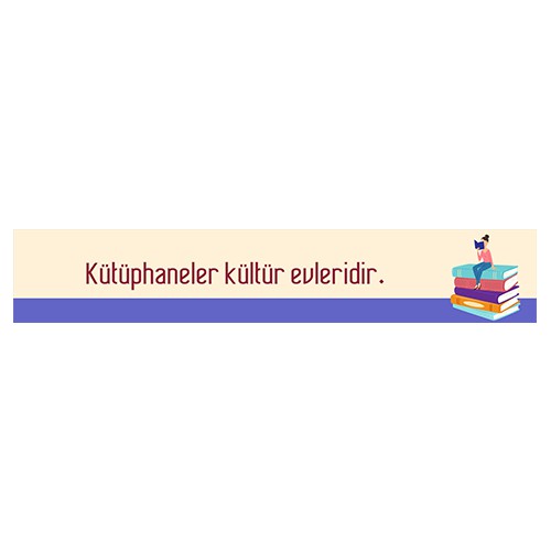 Kütüphane Kiriş Yazısı