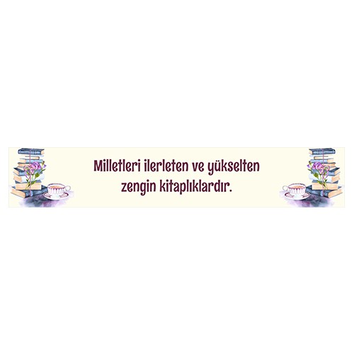 Kütüphane Kiriş Yazısı