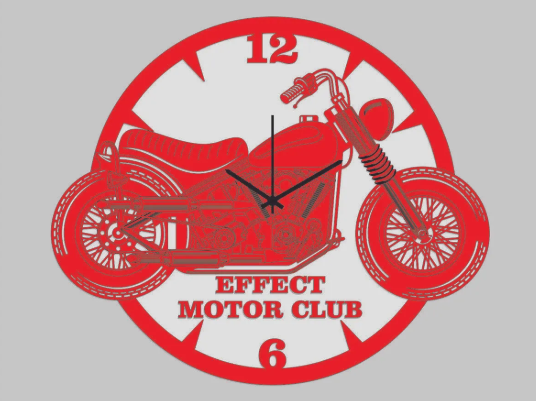 Kişiye Özel Hediyelik Motosiklet Duvar Saati