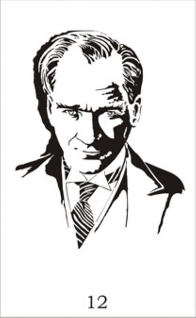 Atatürk Posteri (100 Cm X 150 Cm) Bez Digital Baskı