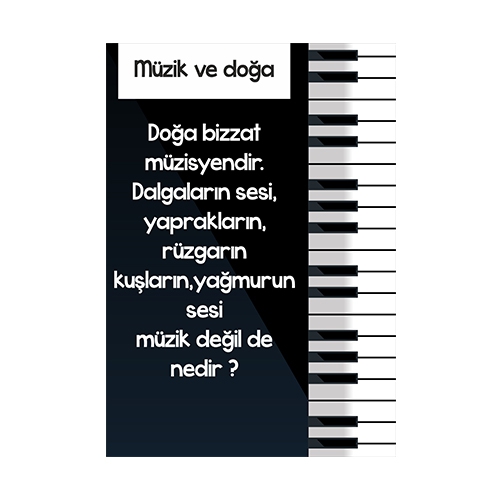 Müzik Dersi Afişi