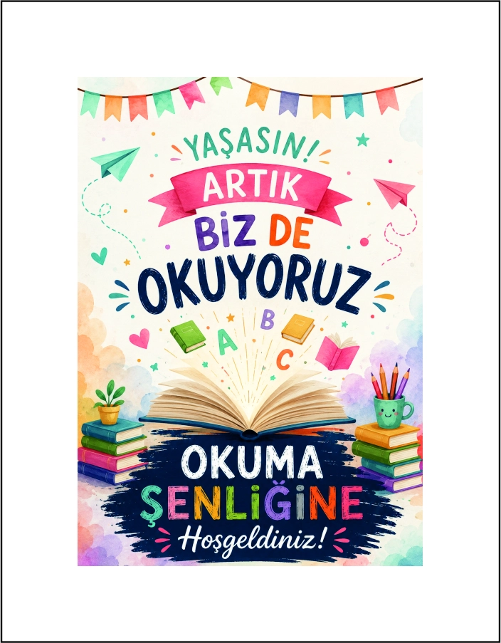 Okuma Bayramı Afişi (Model 2)
