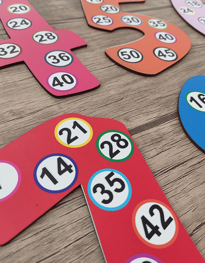 Ahşap Rakamlar ve Ritmik Sayma 30cm