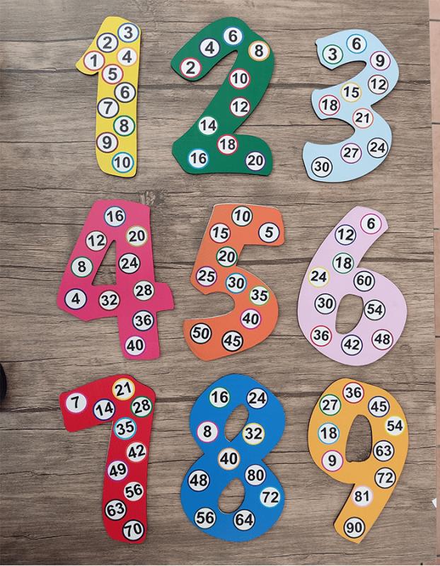 Ahşap Rakamlar ve Ritmik Sayma 30cm