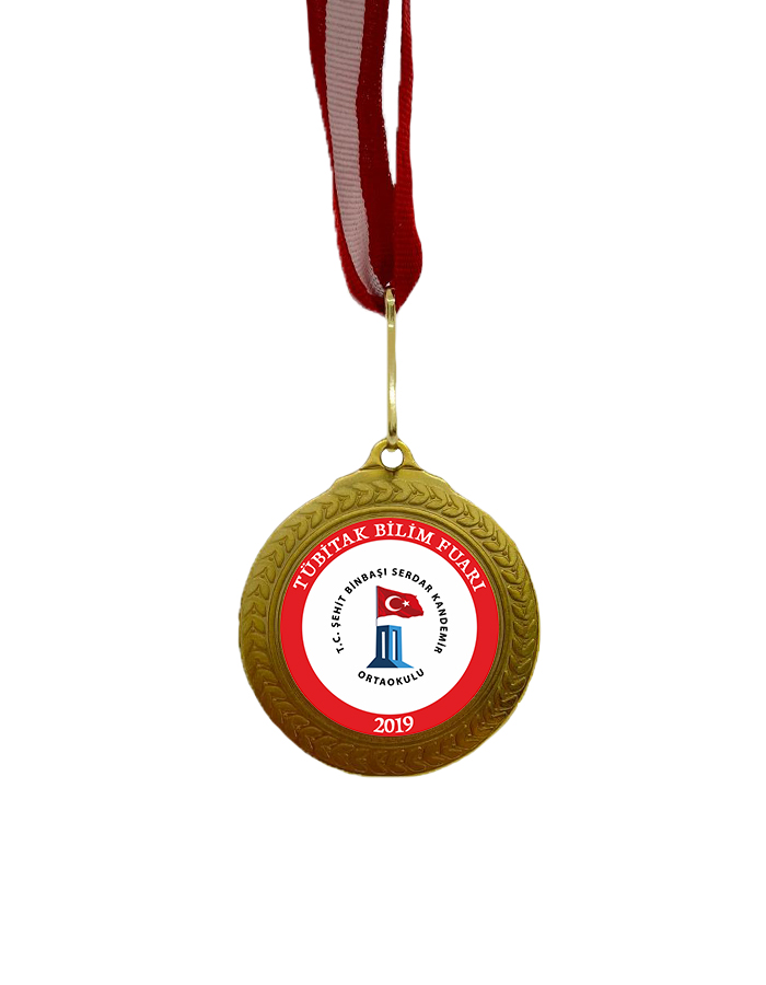 Bilim Fuarı Madalya 2 (Okul Logolu)