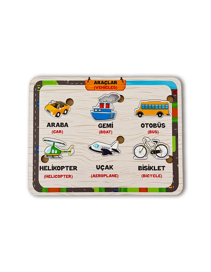 Ahşap Araçlar Eğitim Panosu
