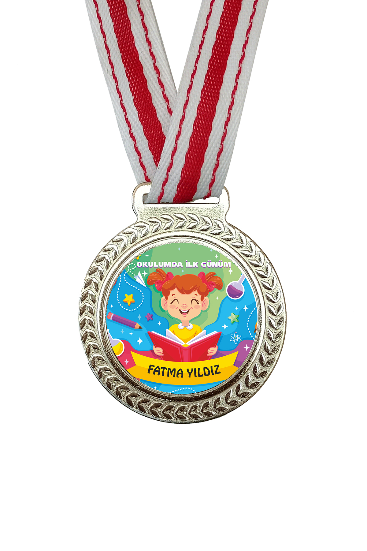 Okula Hoş Geldin Madalyası 1 (İsimli)