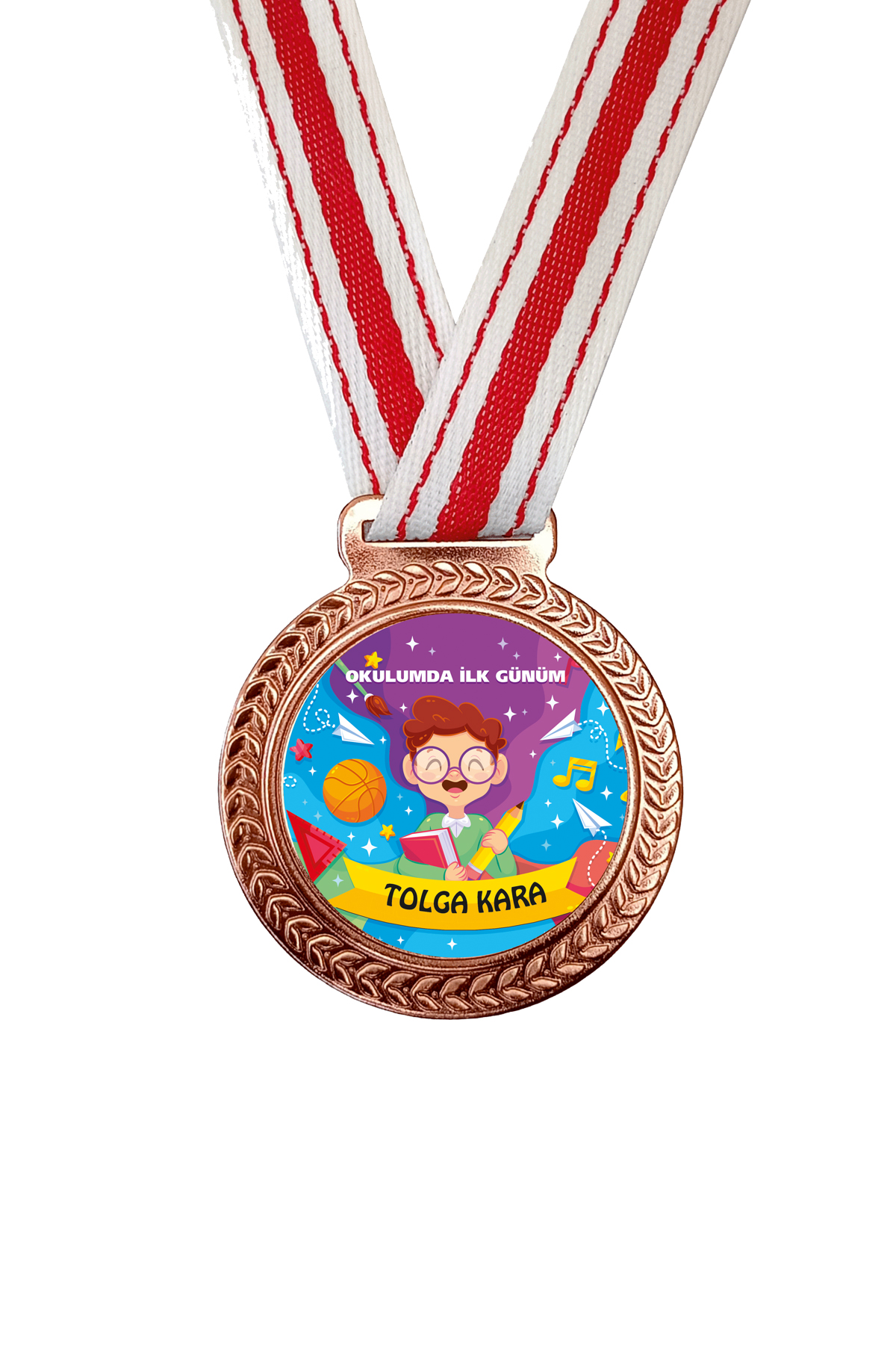 Okula Hoş Geldin Madalyası 2 (İsimli)