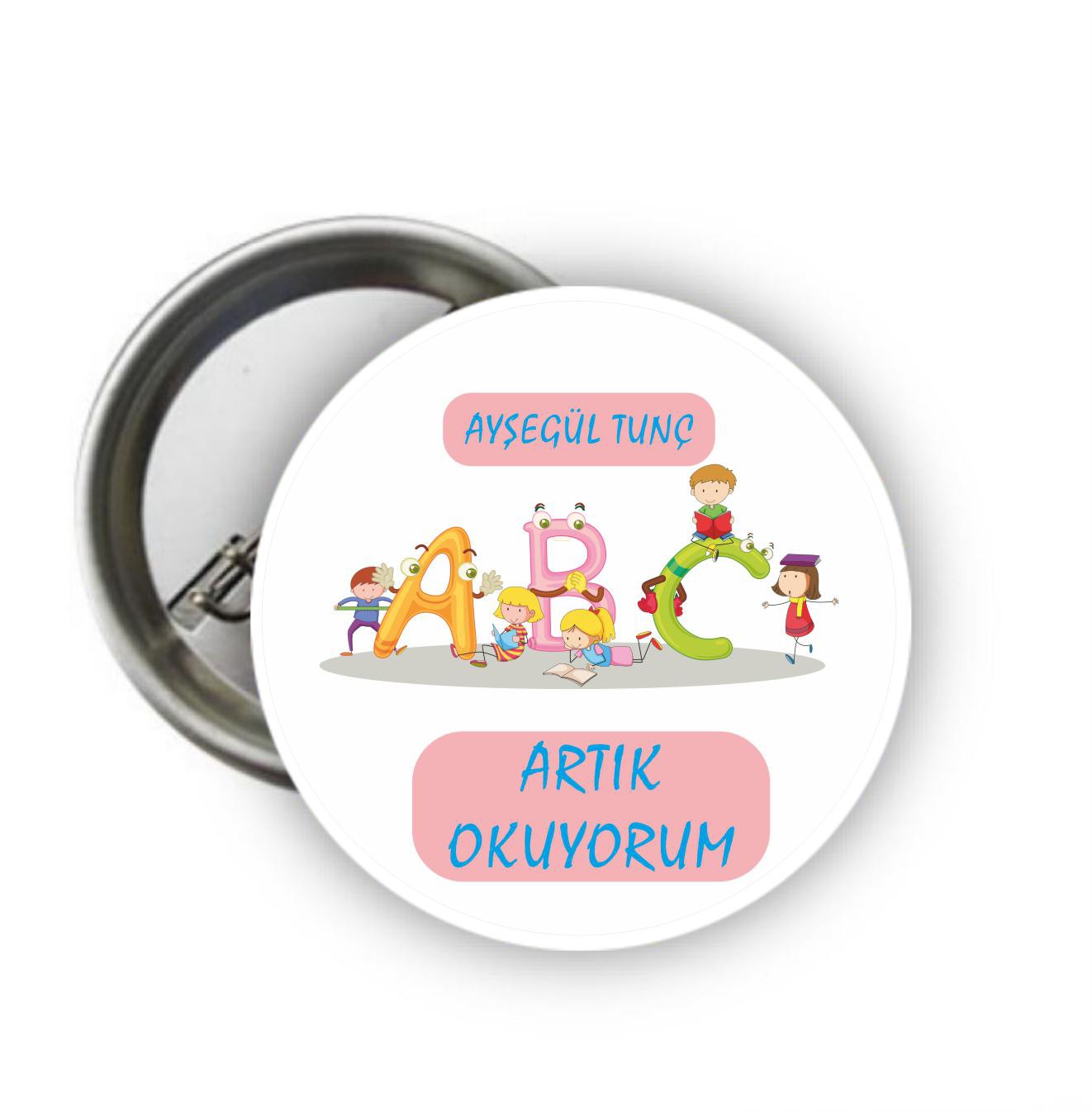 Artık Okuyorum Rozeti 12 (İsimli)