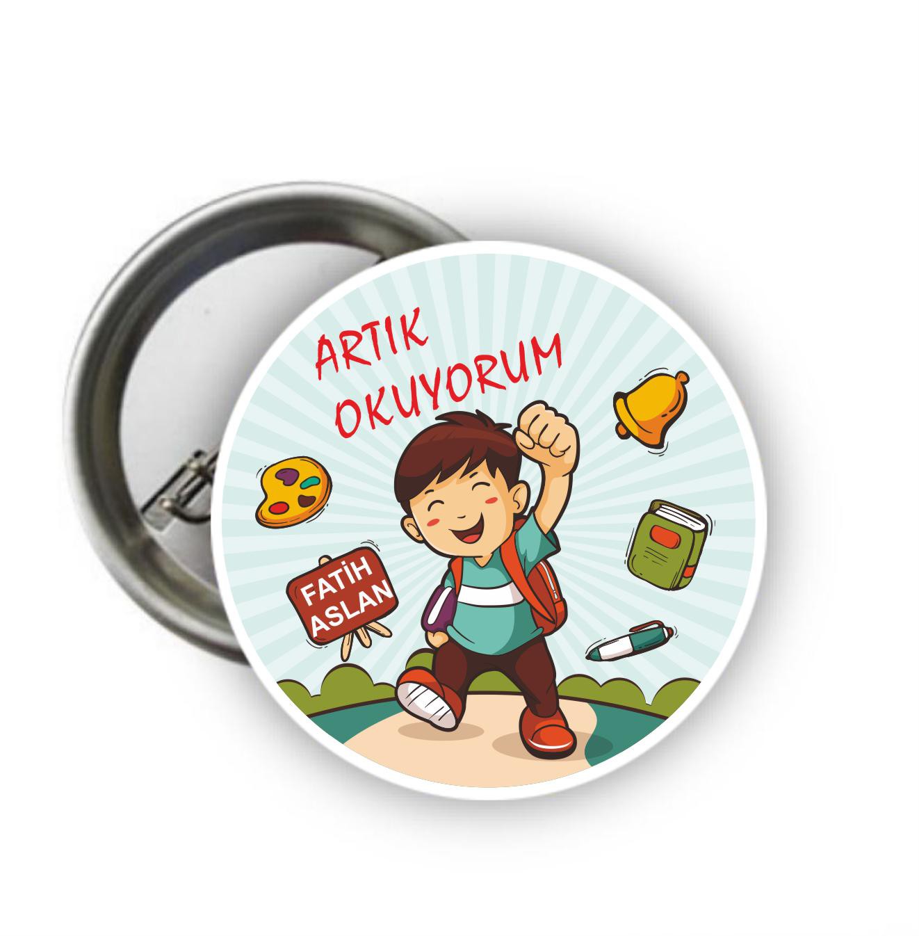 Artık Okuyorum Rozeti 13 (İsimli)