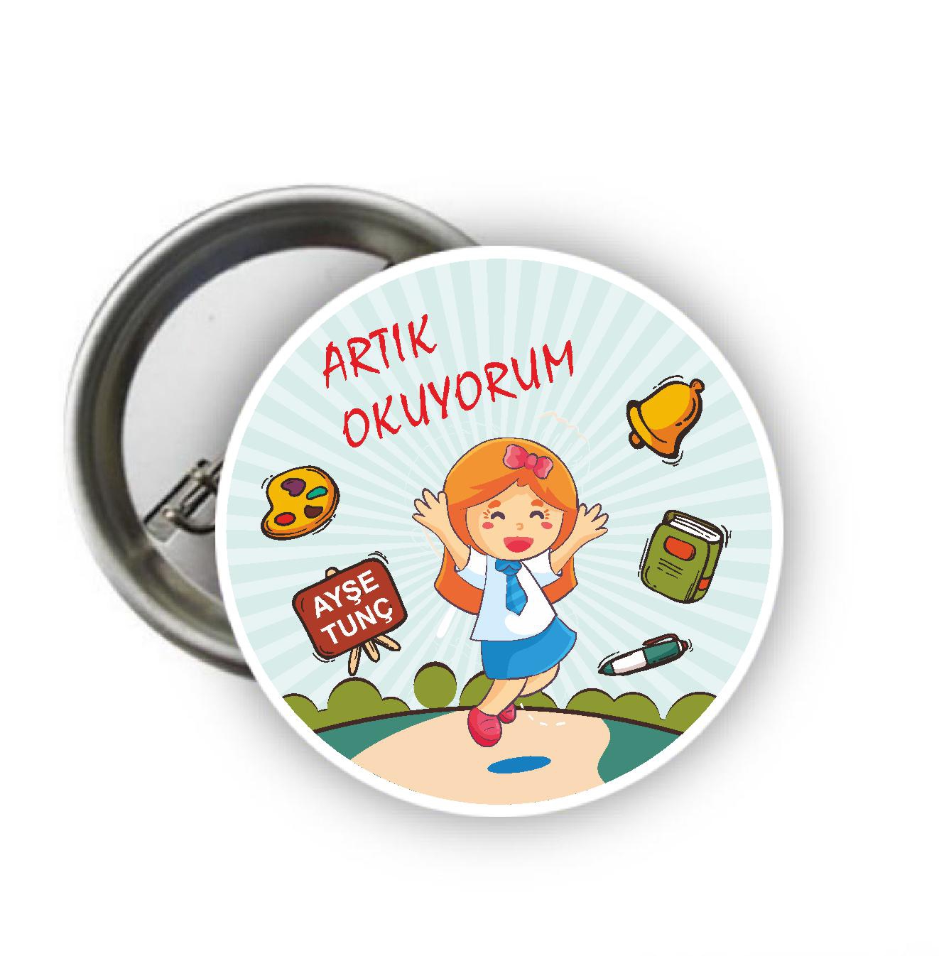 Artık Okuyorum Rozeti 18 (İsimli)