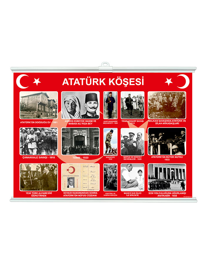 Atatürk Köşesi 70x100 Çıtalı