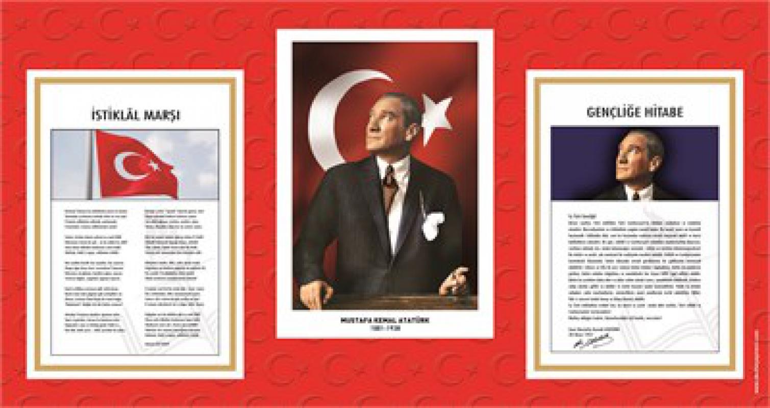 Atatürk Köşesi Üçü Bir Arada (Kağıt)