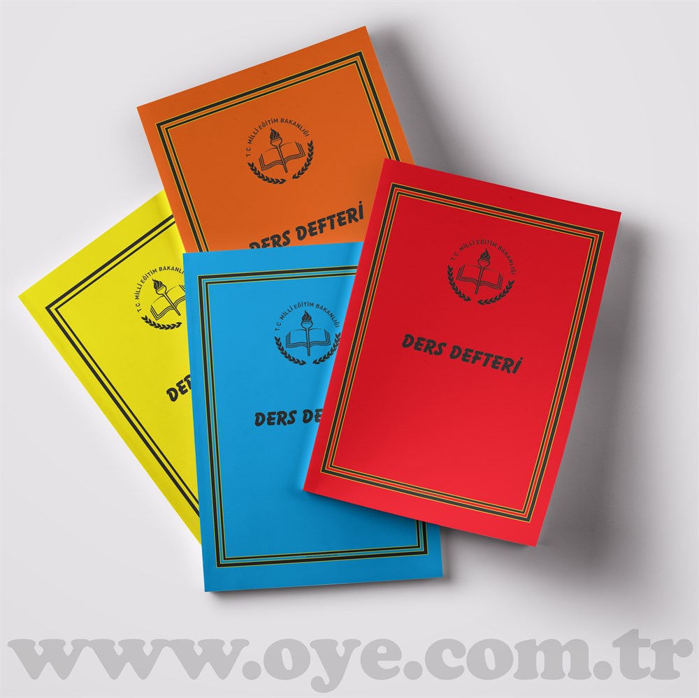 Ders Defteri - 10 Derslik Haftalık Yoklama Fişli