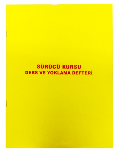 Sürücü Kursu Ders Ve Yoklama Defteri