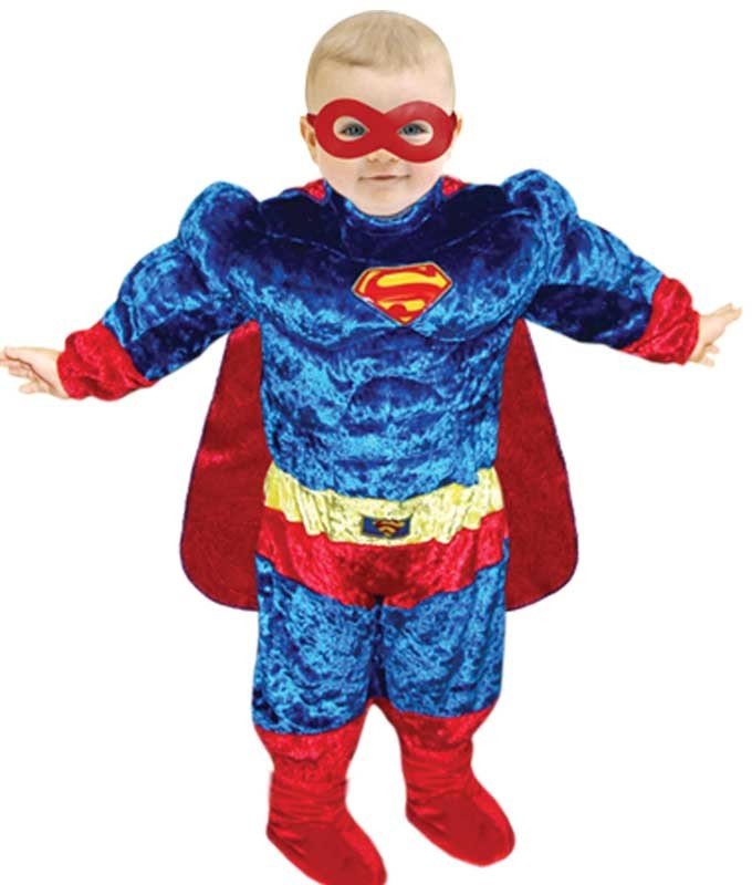 Bebek Superman Kostümü Kaslı