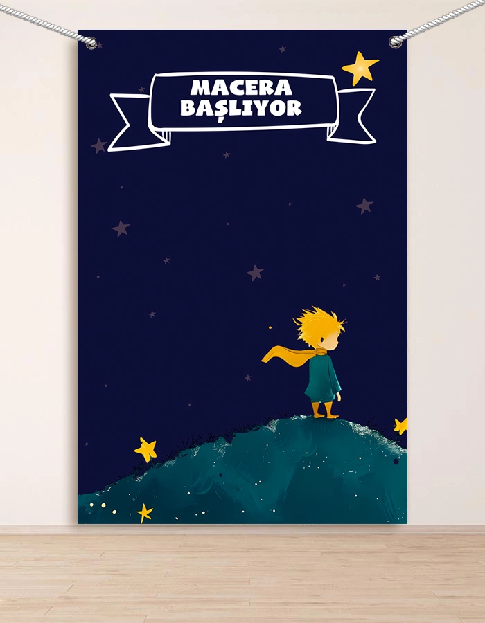 Macera Başlıyor Hatıra Fotoğraf Panosu Branda 160x200