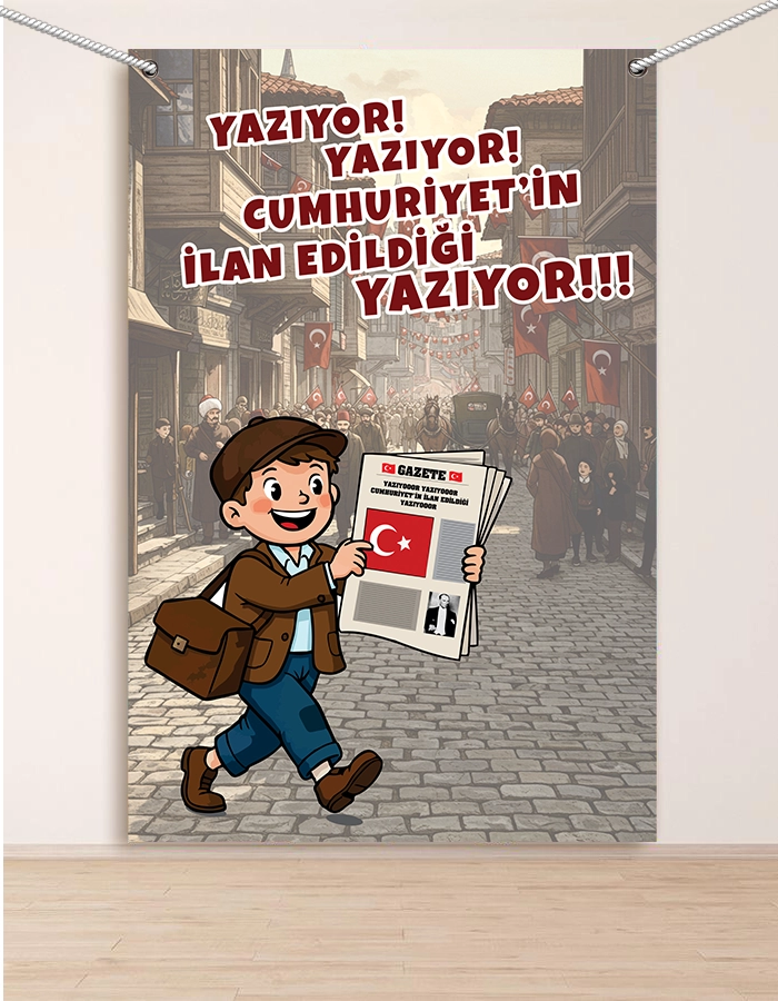 29 Ekim Cumhuriyet Bayramı Hatıra Fotoğraf Panosu 100x150
