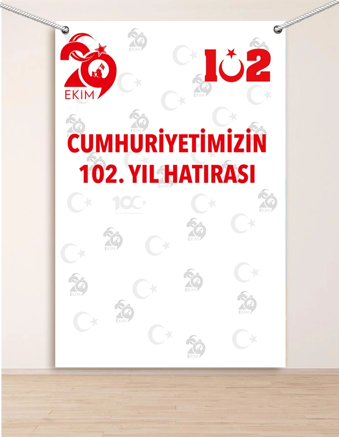 29 Ekim Cumhuriyet Bayramı Hatıra Fotoğraf Panosu 100x150