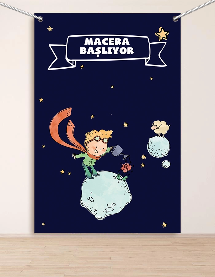 Macera Başlıyor Hatıra Fotoğraf Panosu Branda 160x200