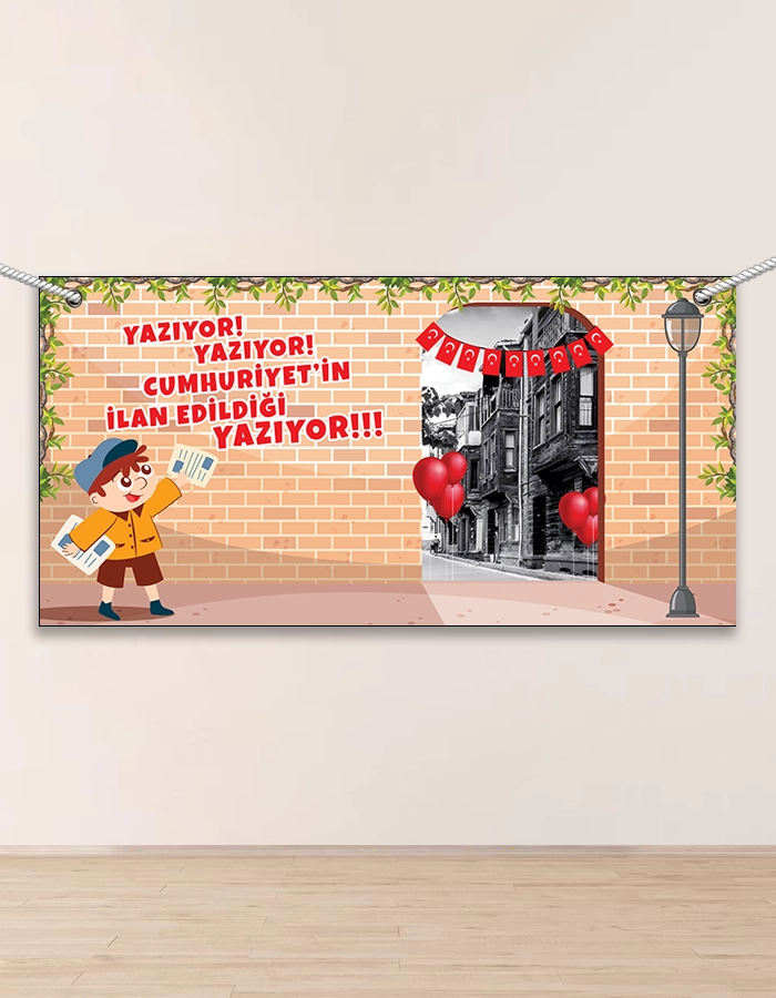 29 Ekim Cumhuriyet Bayramı Hatıra Fotoğraf Panosu 100x200