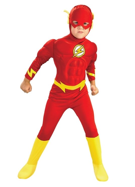 Flash Kostümü Kaslı Lüks