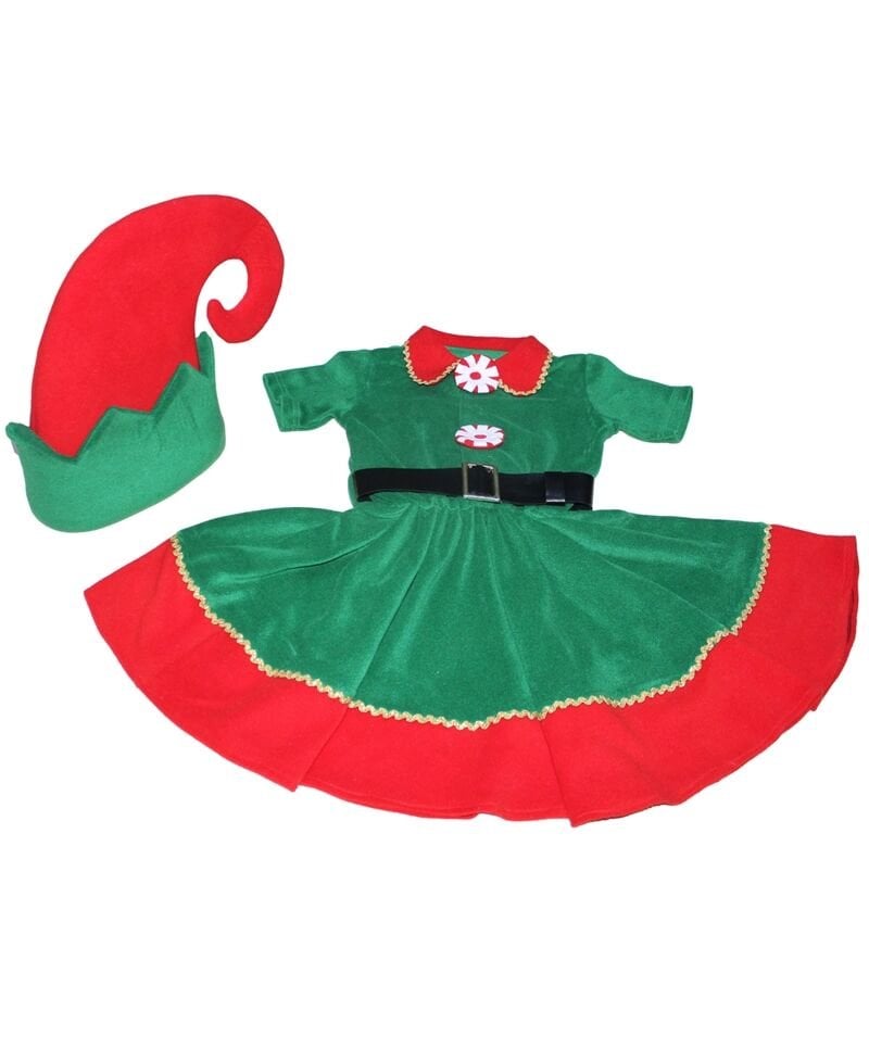 Noel Cini Kız Çocuk Elf Kostümü